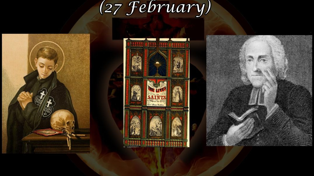 ⁣Saint Gabriel of Our Lady of Sorrows (27 February): Butler's Lives of the Saints