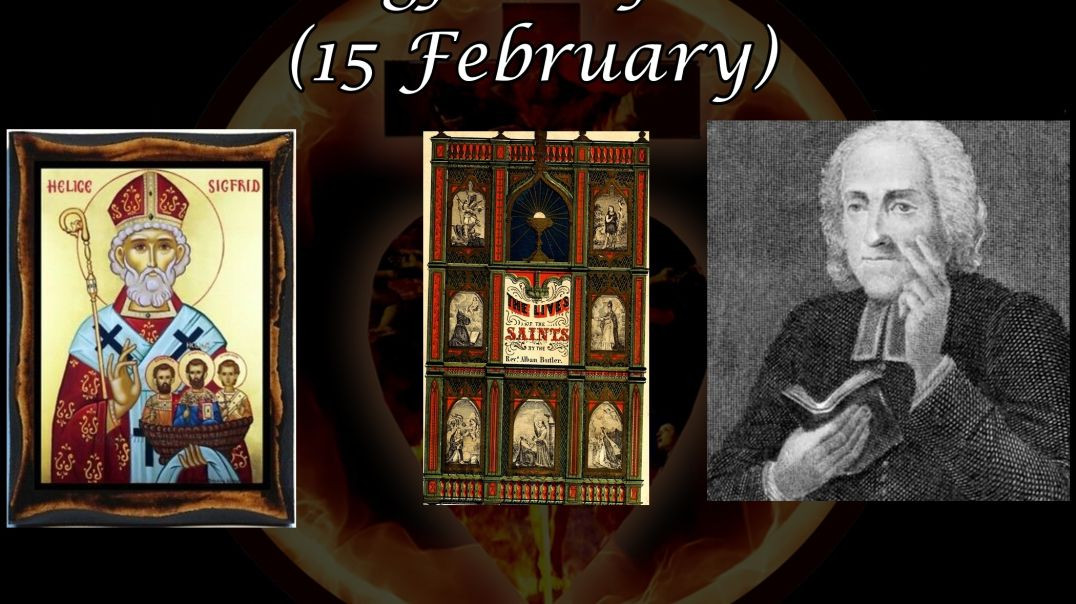 ⁣Saint Sigfrid of Sweden (15 February): Butler's Lives of the Saints