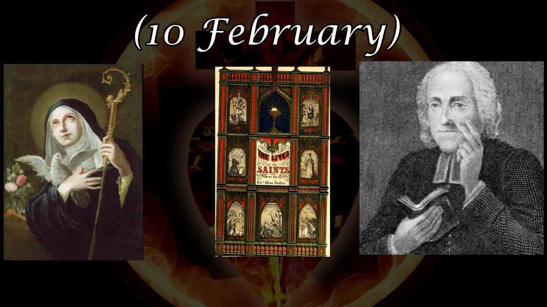 ⁣Saint Scholastica (10 February): Butler's Lives of the Saints