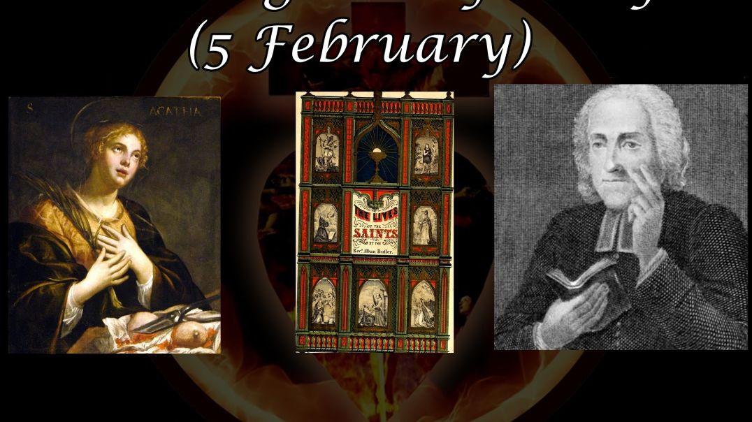 ⁣Saint Agatha of Sicily (5 February): Butler's Lives of the Saints
