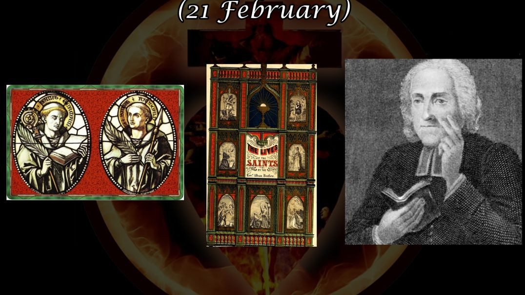 ⁣Ss. Germanus & Randoald of Granfield (21 February): Butler's Lives of the Saints