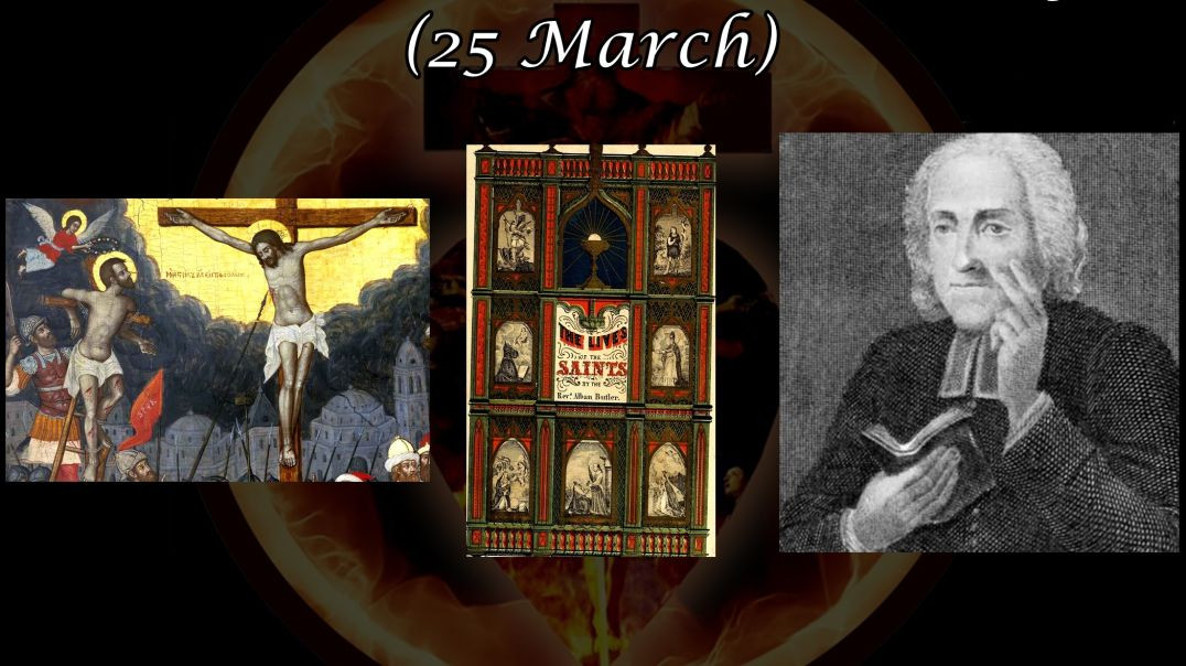 ⁣Saint Dismas, the Good Thief (25 March): Butler's Lives of the Saints