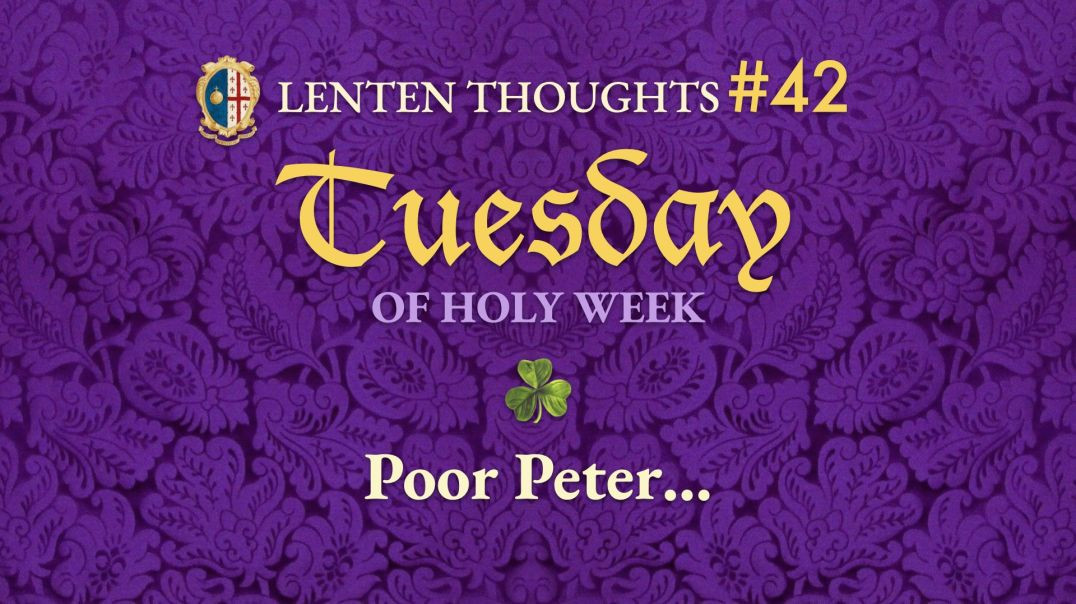 Holy Tuesday: Poor Peter