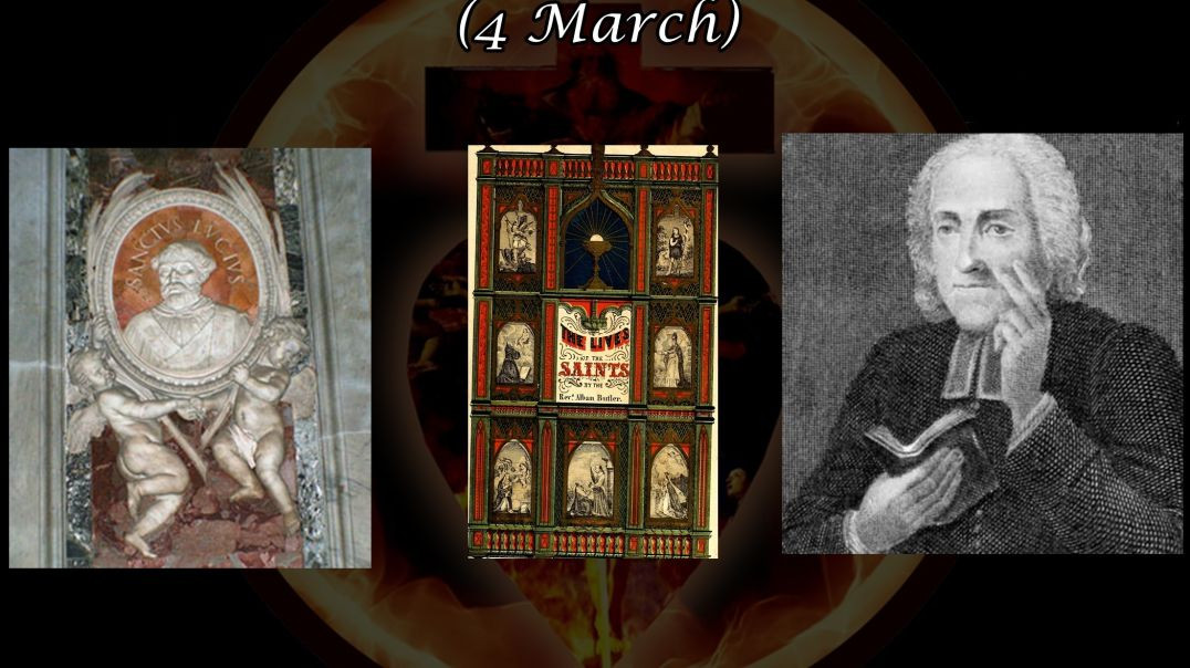 ⁣St. Lucius, Pope & Martyr (4 March): Butler's Lives of the Saints