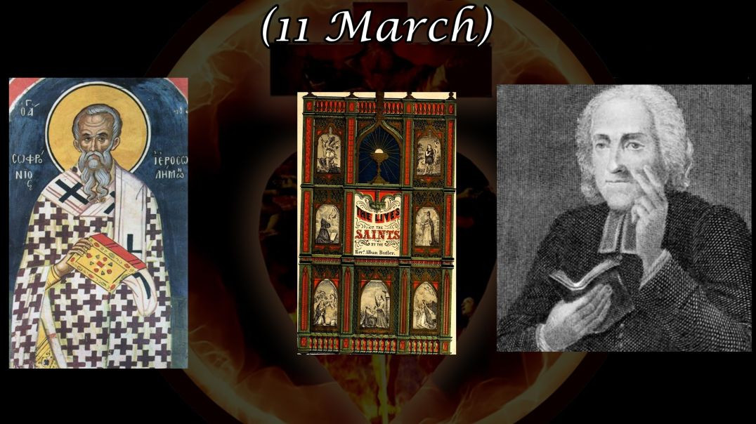 ⁣Saint Sophronius of Jerusalem (11 March): Butler's Lives of the Saints