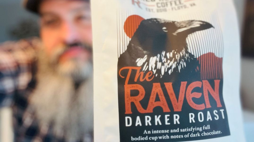 ⁣The Raven Darker Roast from Red Rooster coffee review