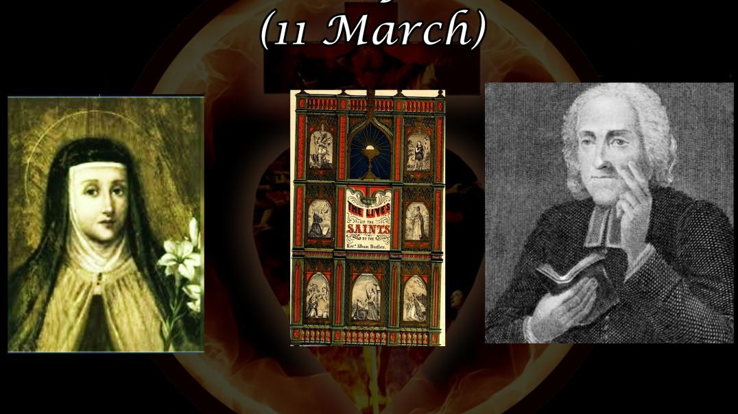 ⁣Saint Áurea of San Millán (11 March): Butler's Lives of the Saints