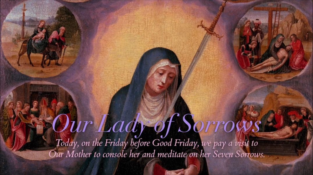 ⁣Friday of Passion Week: Our Lady of Sorrows