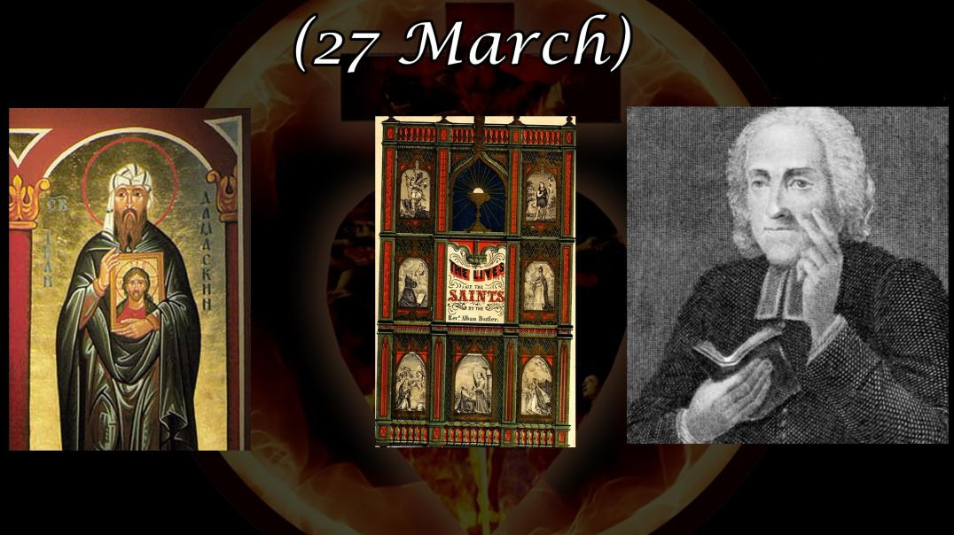 ⁣St. John Damascene (27 March): Butler's Lives of the Saints