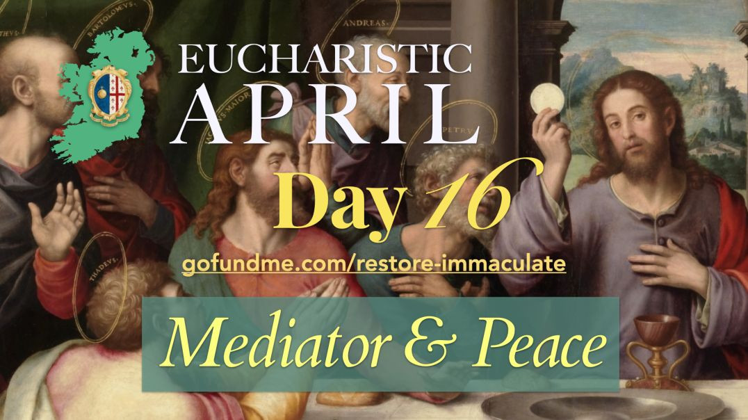 ⁣Eucharistic April (Day 16): Mediator & Peace