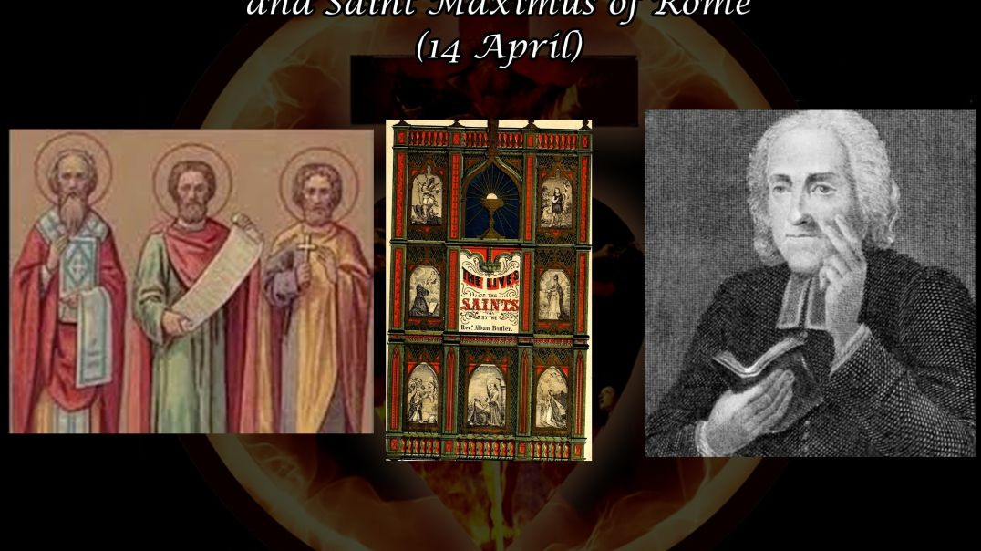 ⁣Saint Tiburtius of Rome, Saint Valerian of Trastevere, and Saint Maximus of Rome (14 April): Butler's Lives of the Saints