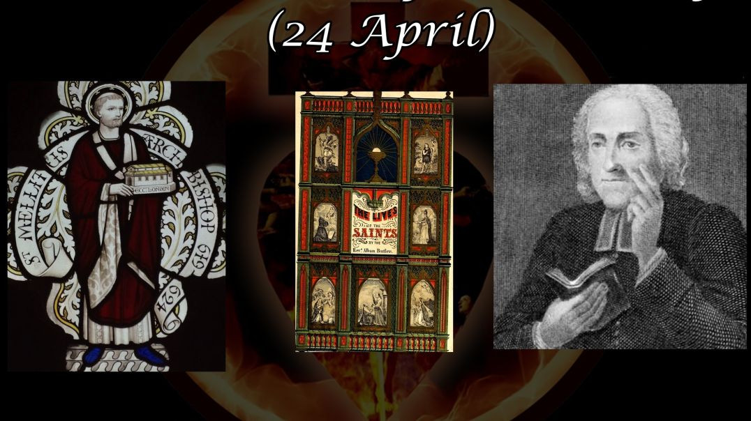⁣Saint Mellitus of Canterbury (24 April): Butler's Lives of the Saints