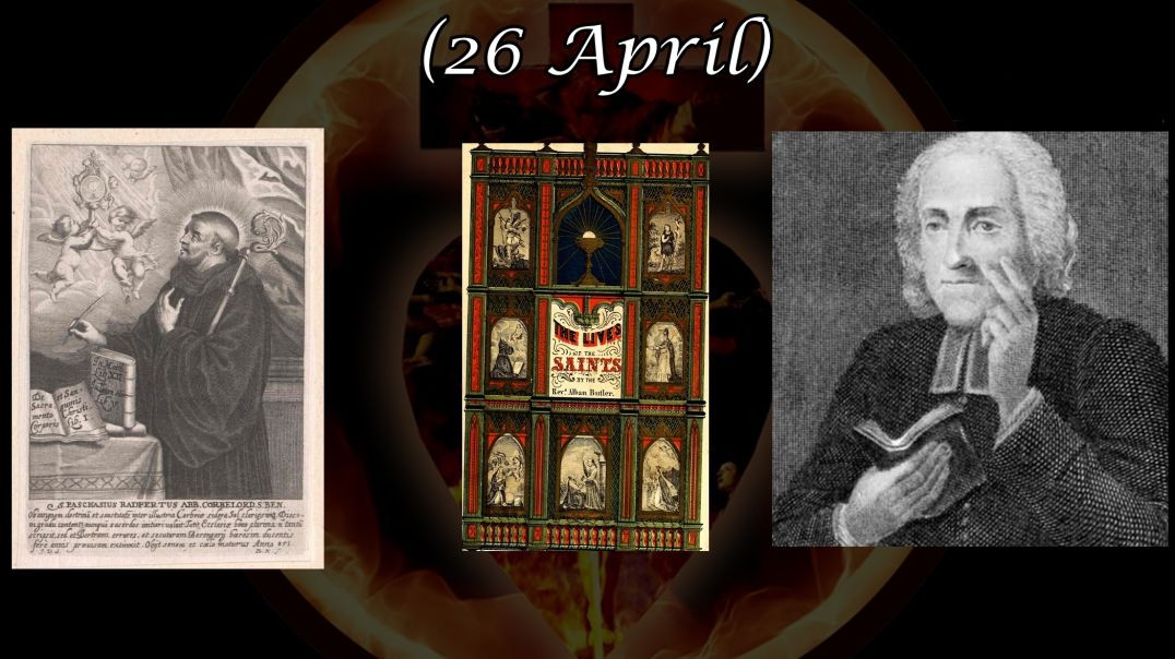 ⁣Saint Paschasius Radbertus (26 April): Butler's Lives of the Saints