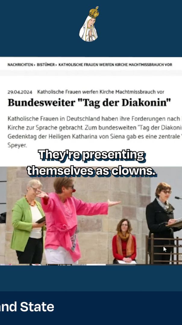 German Deaconess Celebrate with Clown Dance