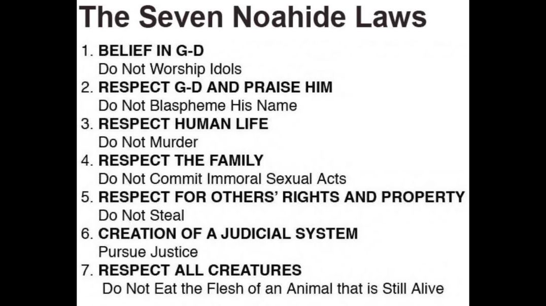 Have You Heard Of The Noahide Laws?