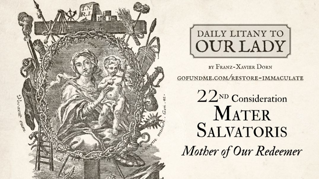 ⁣Daily Litany to Our Lady: 22nd Day: Mater Salvatoris - Mother of Our Redeemer