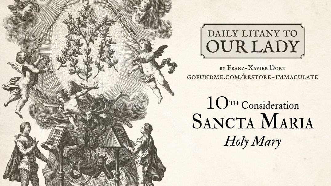 ⁣Daily Litany to Our Lady: Day 10: Santa Maria - Holy Mary