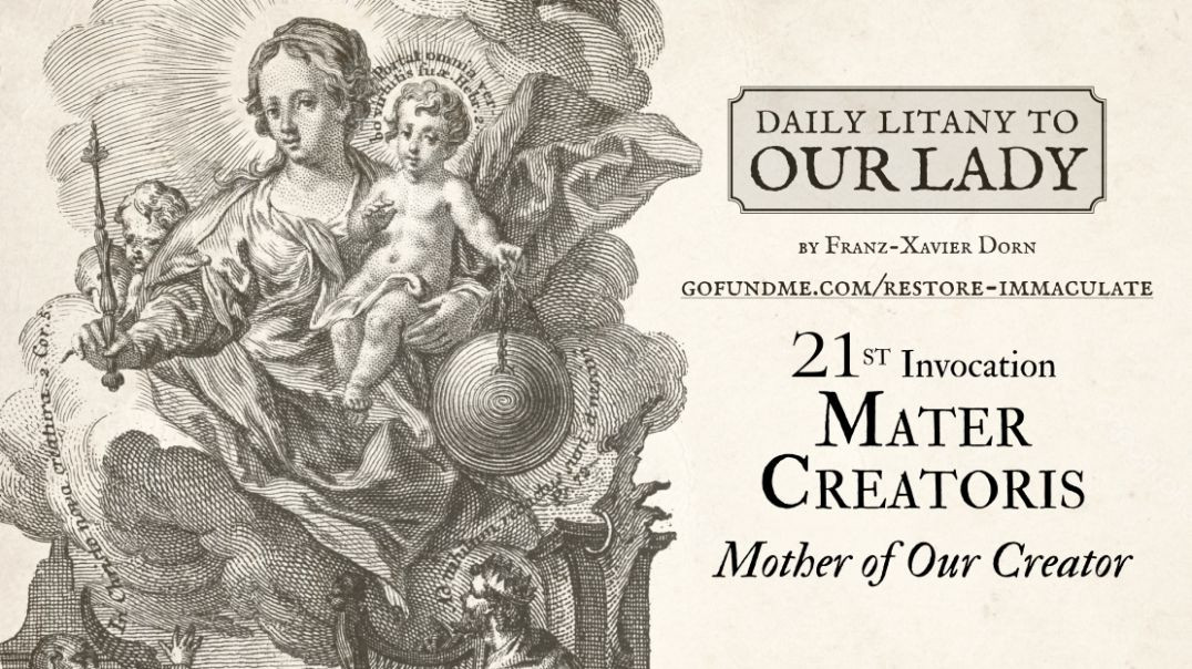 ⁣Daily Litany to Our Lady: 21st Day: Mater Creatoris- Mother of Our Creator