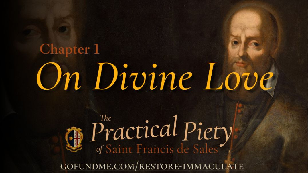 ⁣Thr Practical Piety of St. Francis de Sales: Chapter 1: On Divine Love