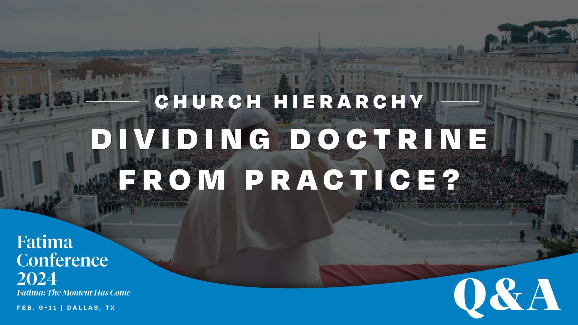 ⁣Is the Church Hierarchy Dividing Doctrine from Practice?