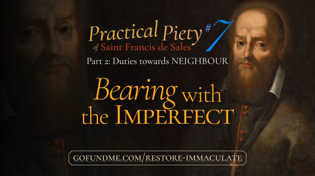 ⁣Practical Piety of St. Francis de Sales: Part 2 #7: Bearing with the Imperfect