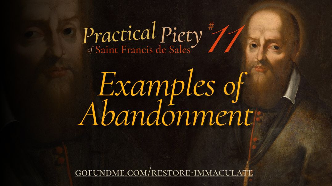 ⁣Practical Piety of St. Francis de Sales: Chapter 11: Examples of Abandonment
