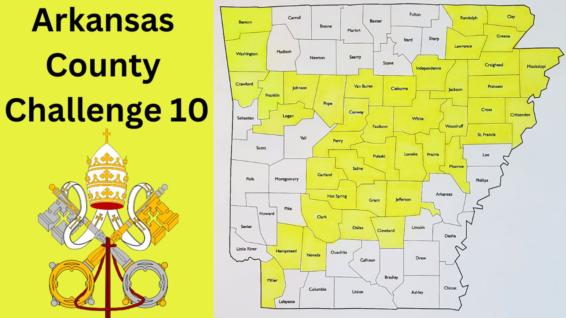 ⁣Geocaching | Arkansas County Challenge 10