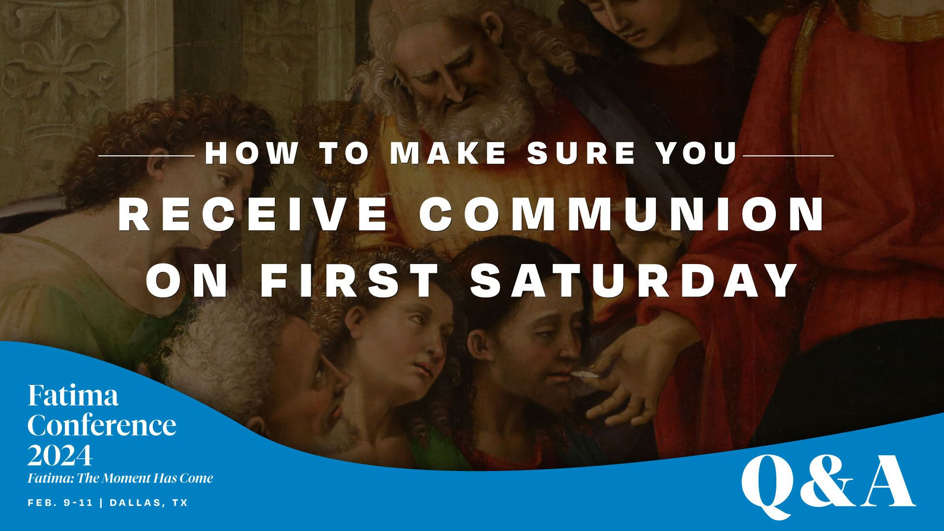 ⁣How to make sure to receive Holy Communion on First Saturdays!