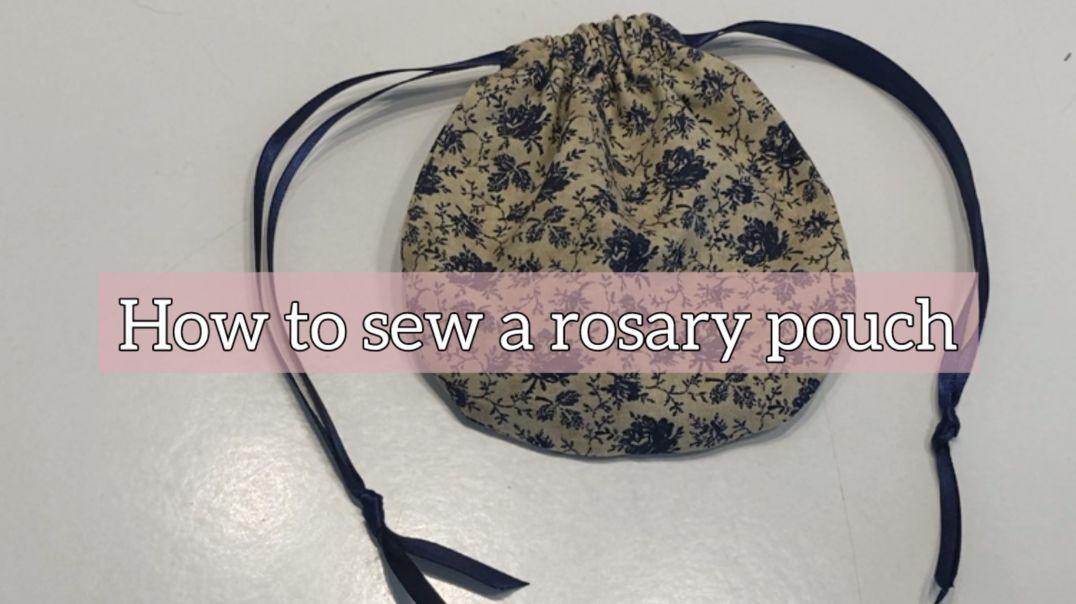⁣How to Sew a Rosary Pouch