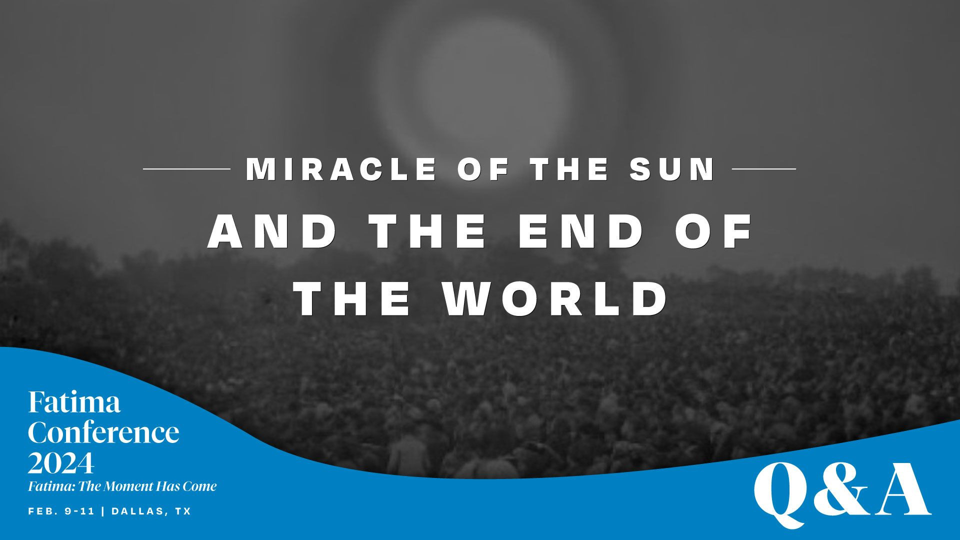⁣The Miracle of the Sun parallels the End of the World