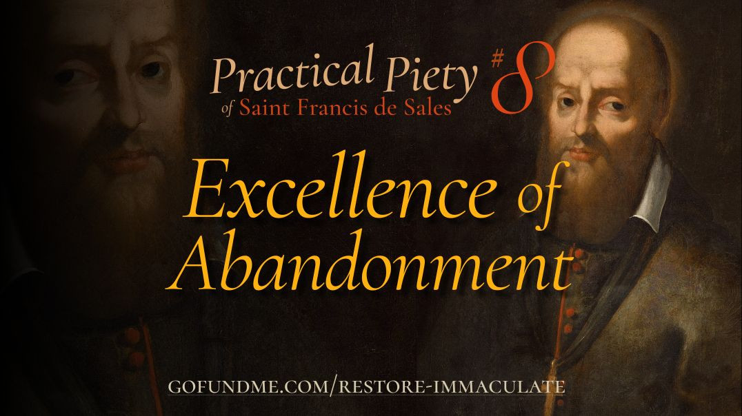 ⁣Practical Piety of St. Francis de Sales: Chapter 8: Excellence of Abandonment