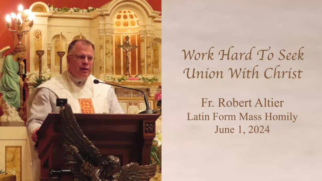 ⁣Work Hard To Seek Union With Christ
