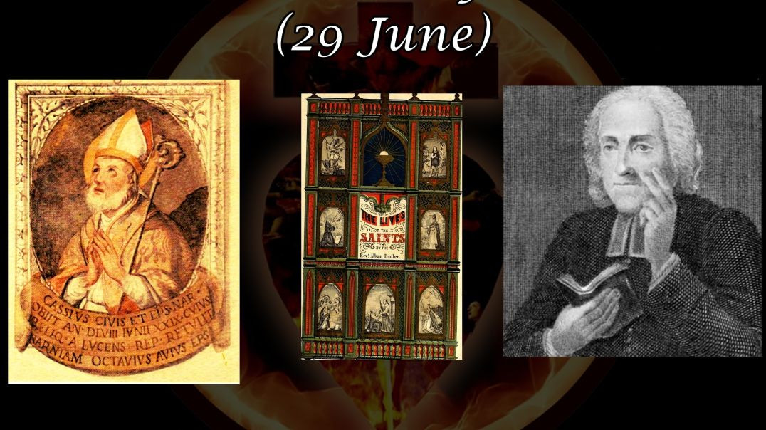 ⁣Saint Cassius of Narni (29 June): Butler's Lives of the Saints