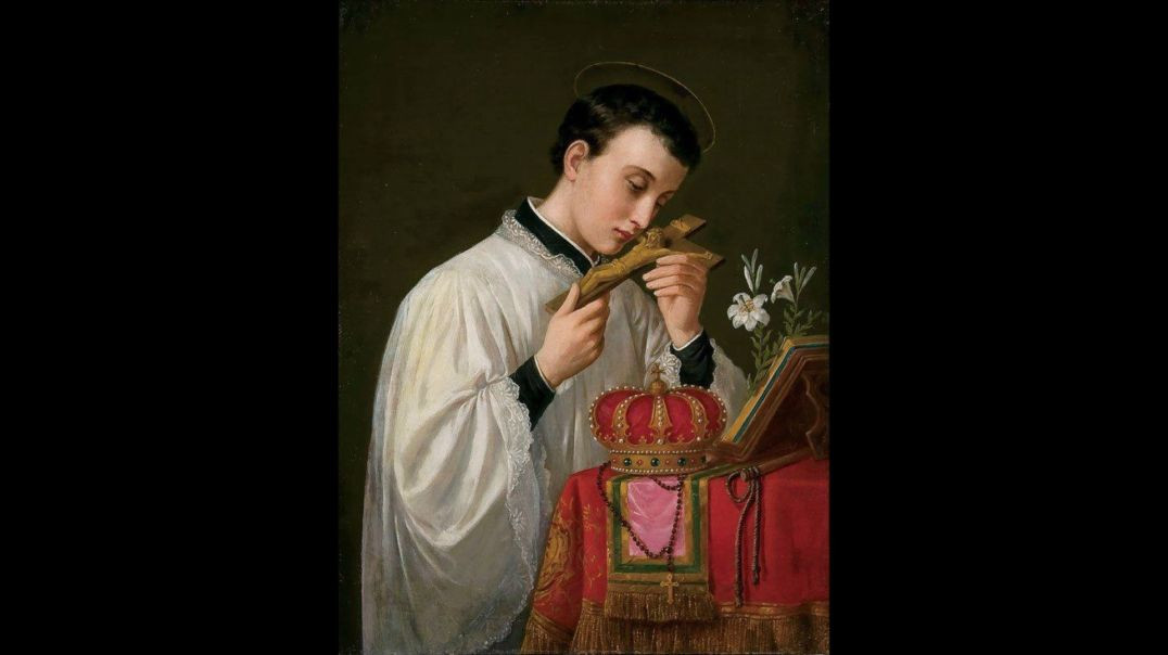 ⁣St. Aloysius Gonzaga (21 June): The Sword & Coronet at the Feet of Our Lady