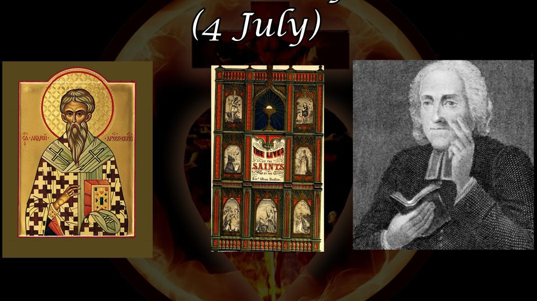 ⁣Saint Andrew of Crete (4 July): Butler's Lives of the Saints