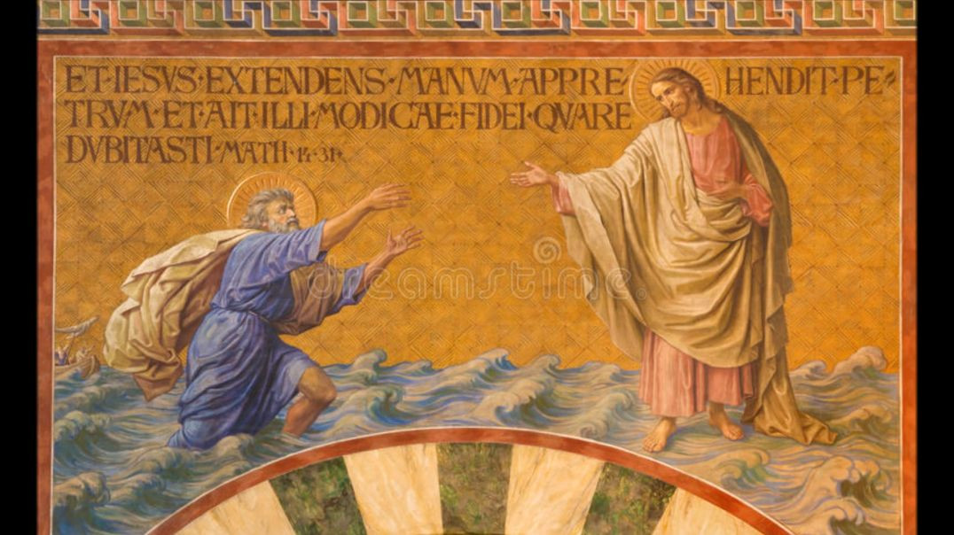 Peter Walking on Water: Keep Your Eyes Fixed on Christ