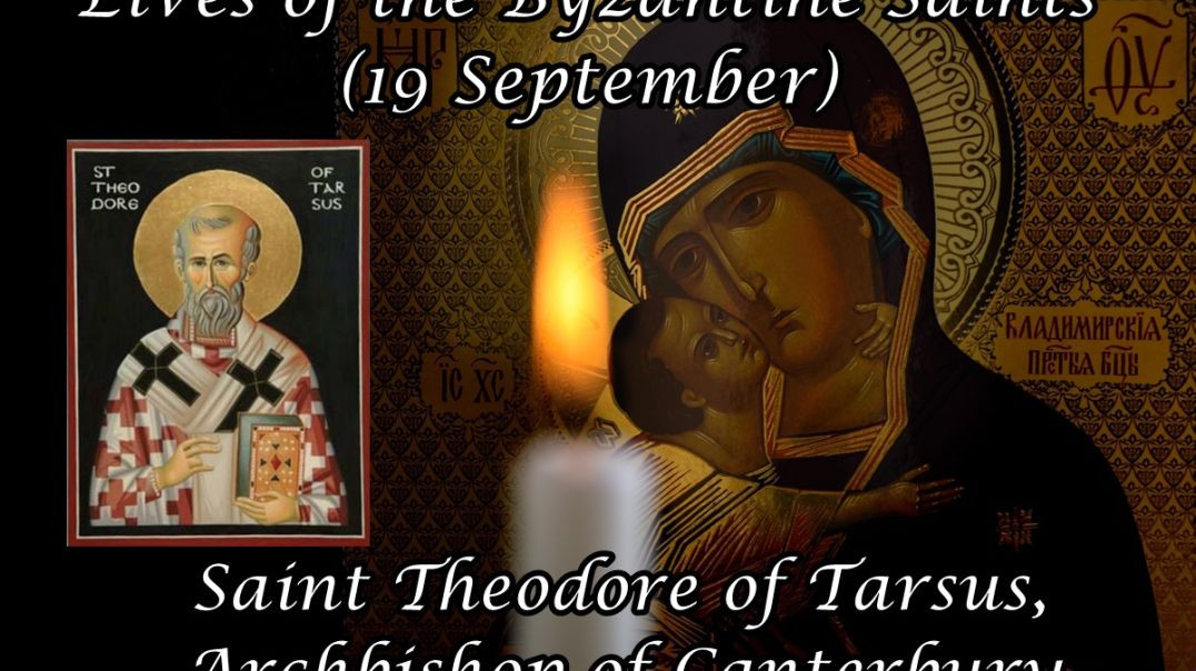 ⁣Byzantine Saints: Saint Theodore of Tarsus, Archbishop of Canterbury (19 September)