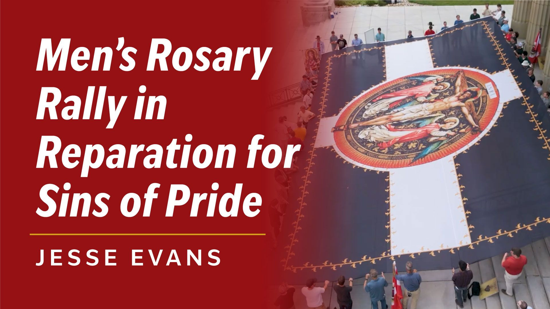 ⁣Men's Rosary Rally Reparation for the Sins of Pride in Cincinnati | Interview with Jesse Evans