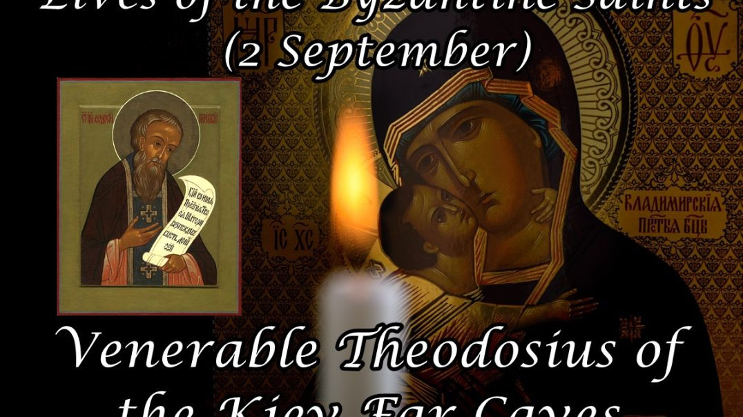 ⁣Byzantine Saints: Venerable Theodosius of the Kiev Far Caves (2 September)