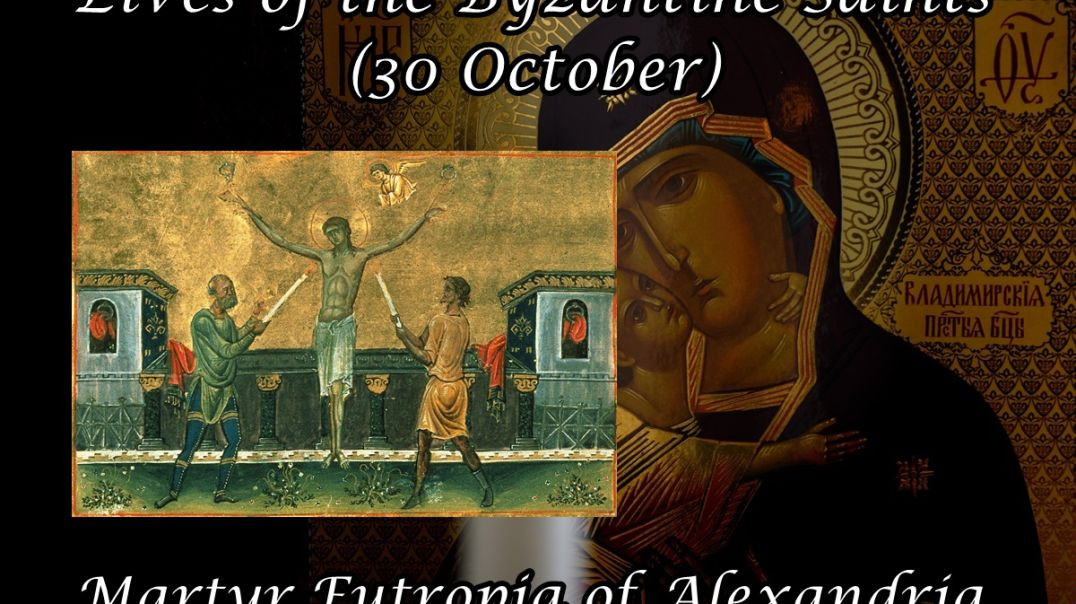 ⁣Byzantine Saints: Martyr Eutropia of Alexandria (30 October)