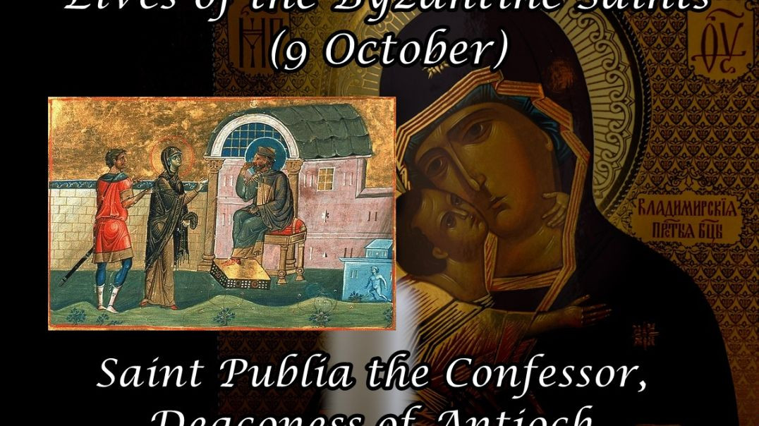 ⁣Byzantine Saints: Saint Publia the Confessor, Deaconess of Antioch (9 October)