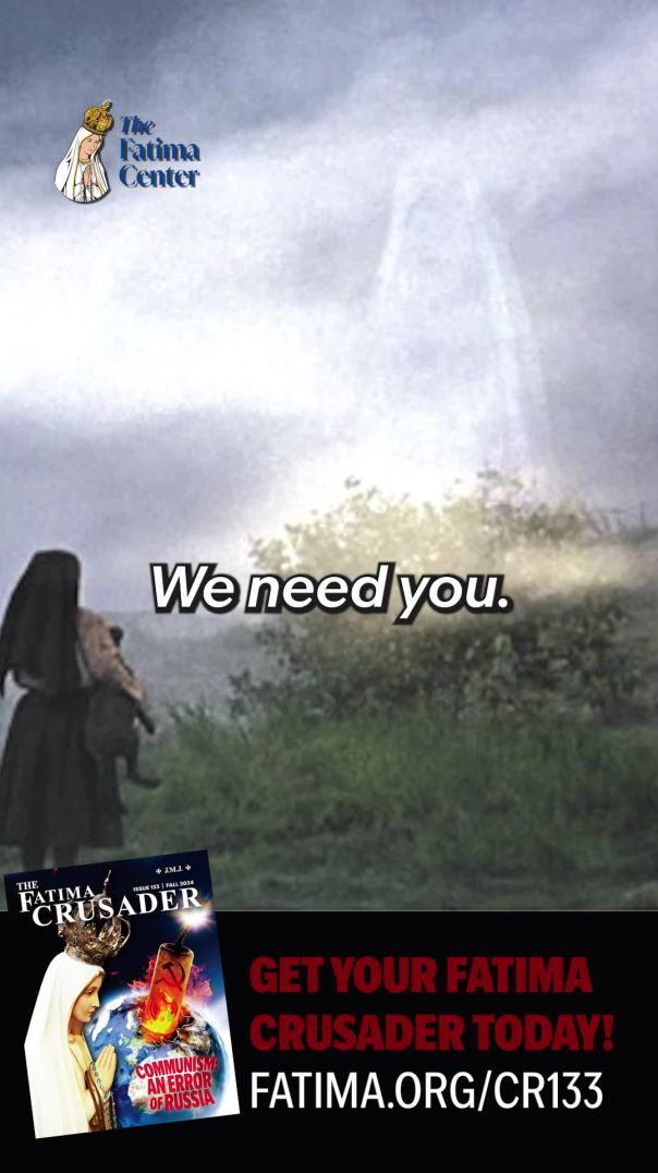 We need Our Lady's help!