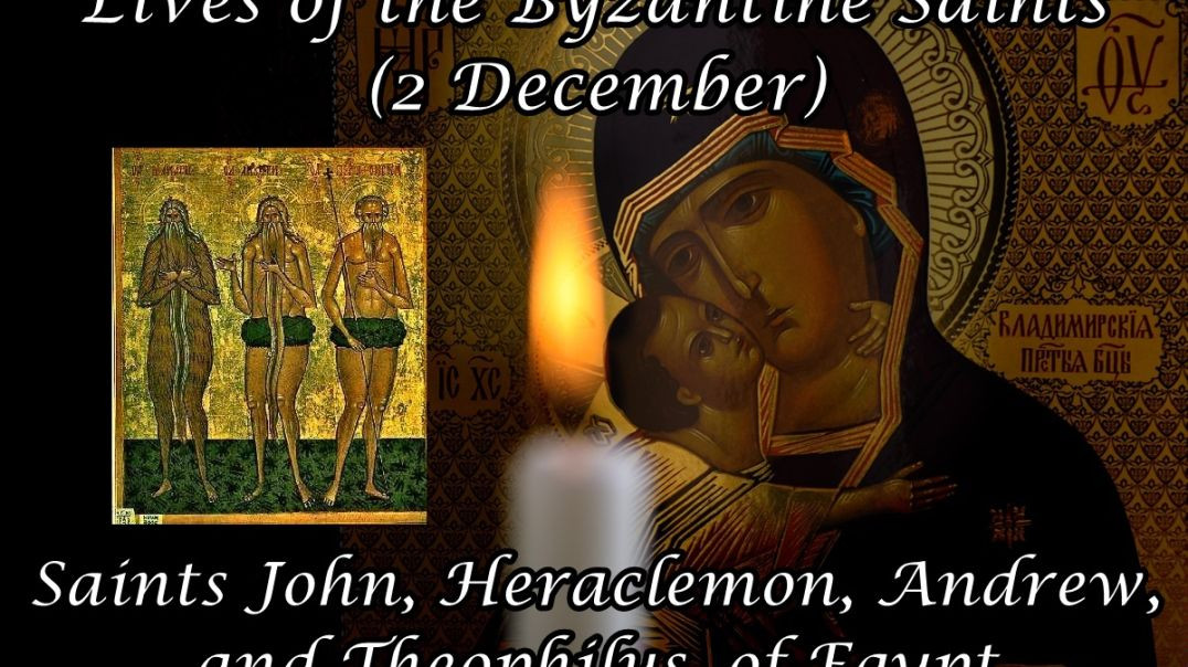 ⁣Byzantine Saints: Saints John, Heraclemon, Andrew, and Theophilus, of Egypt (2 December)