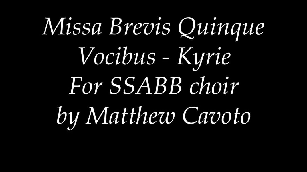 Kyrie - Missa Brevis Quinque Vocibus