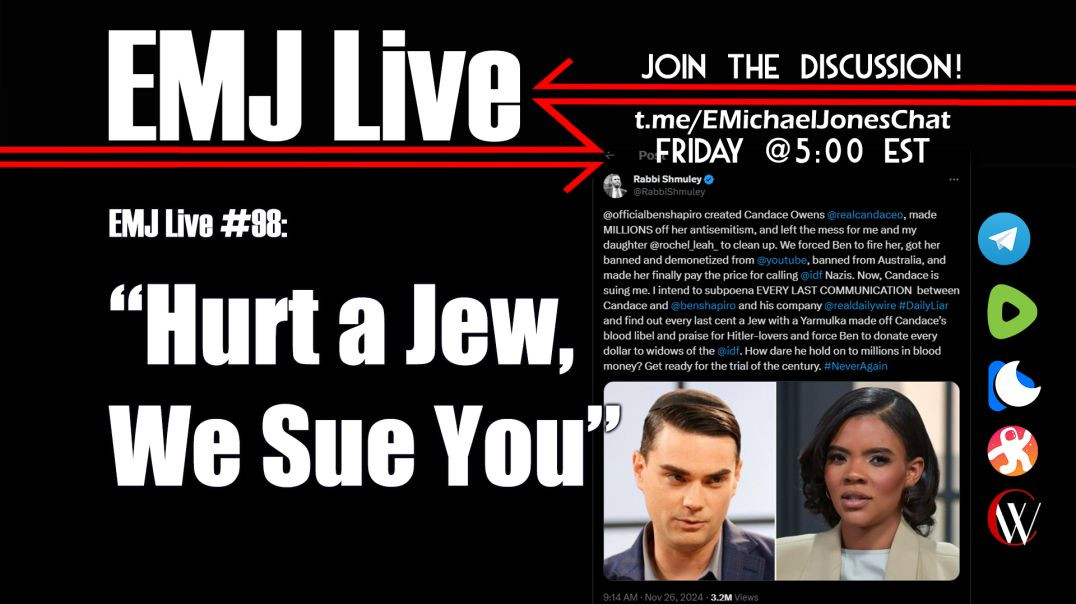 ⁣EMJ Live 98: "Hurt a Jew, We Sue You"