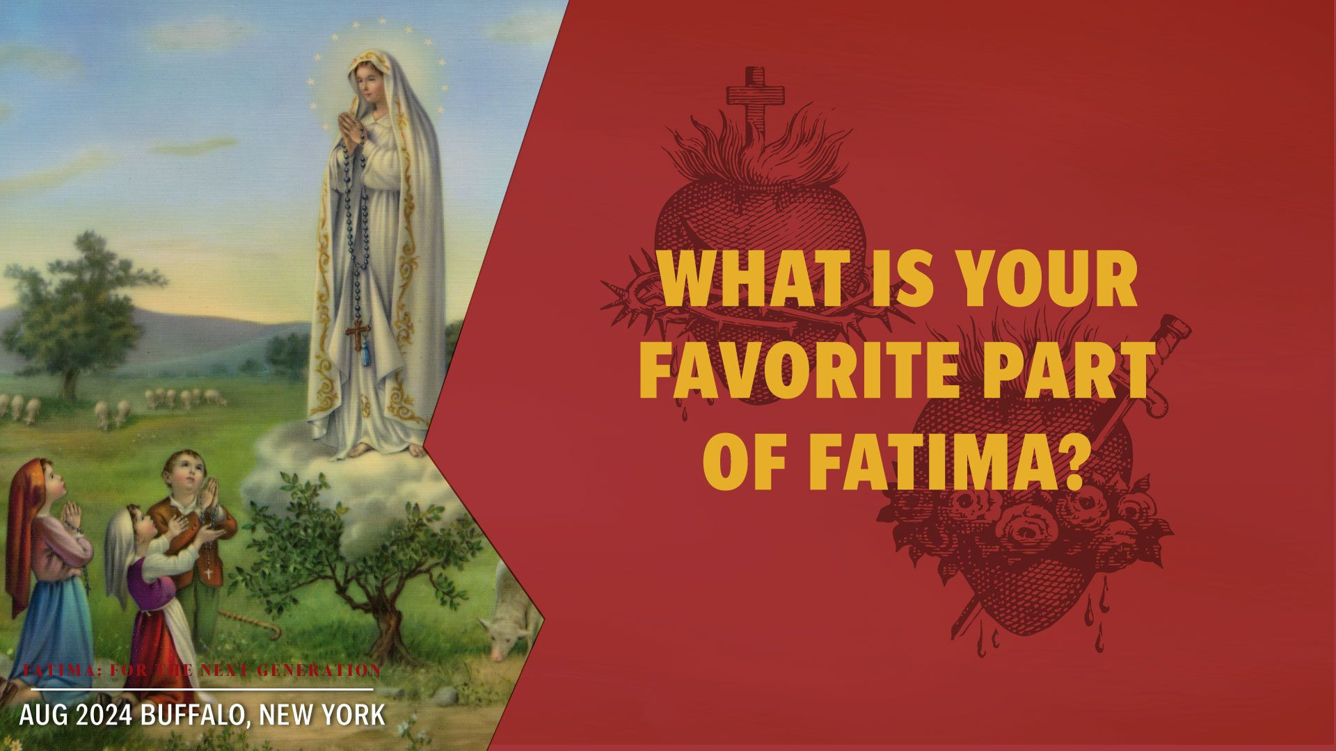 ⁣What aspect of Fatima is your favorite? | Fatima Buffalo Conference 2024 Q&A