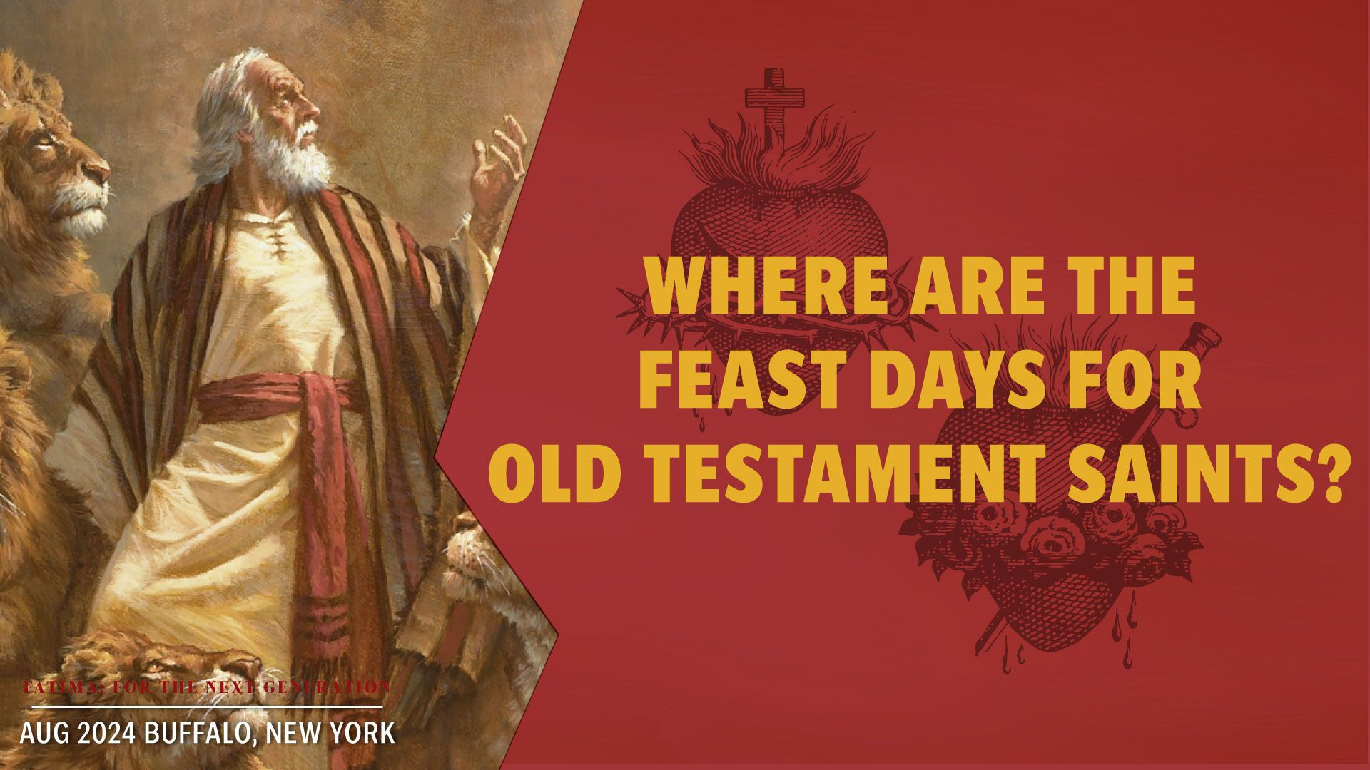 ⁣Why are there no feast days for Old Testament Saints? | Fatima Buffalo Conference 2024 Q&A