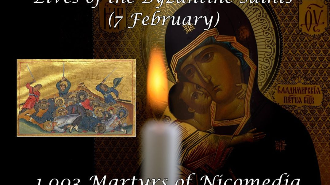 ⁣Byzantine Saints: 1,003 Martyrs of Nicomedia (7 February)