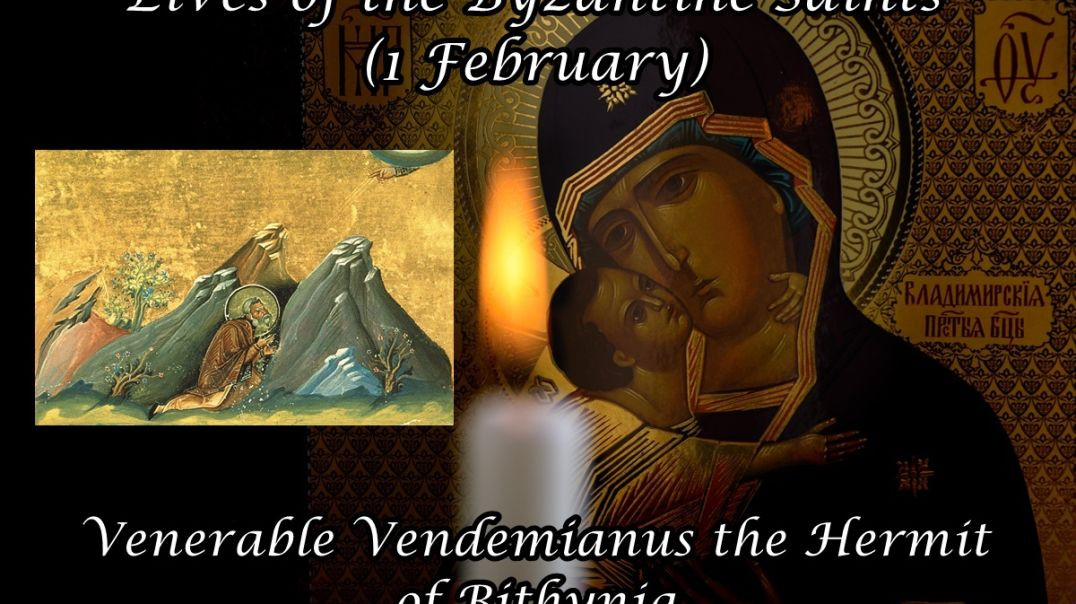 ⁣Byzantine Saints: Venerable Vendemianus the Hermit of Bithynia (1 February)